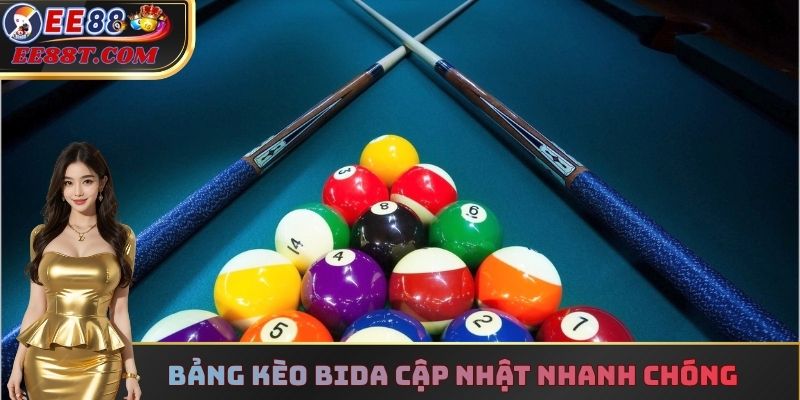Bảng kèo bida cập nhật nhanh chóng