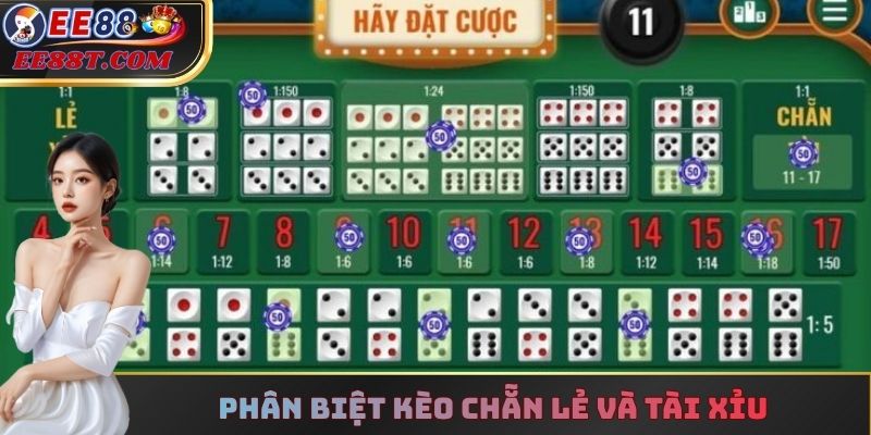Phân biệt kèo chẵn lẻ và tài xỉu